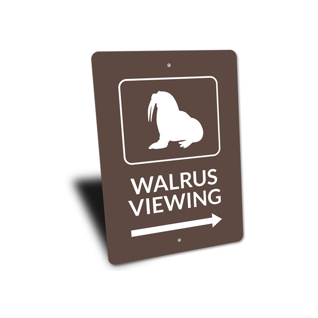 Walrus Viewing Sign