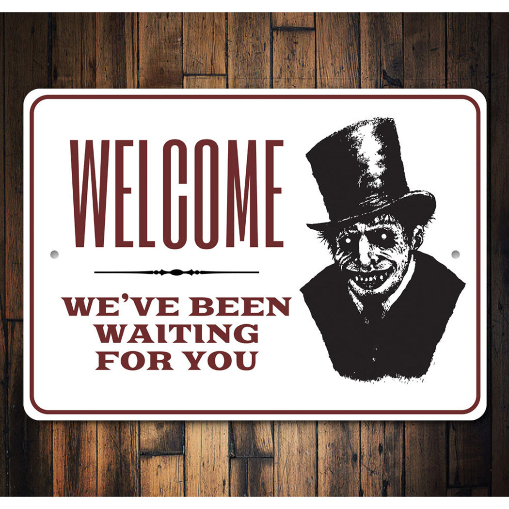 Haunted House Welcome Sign