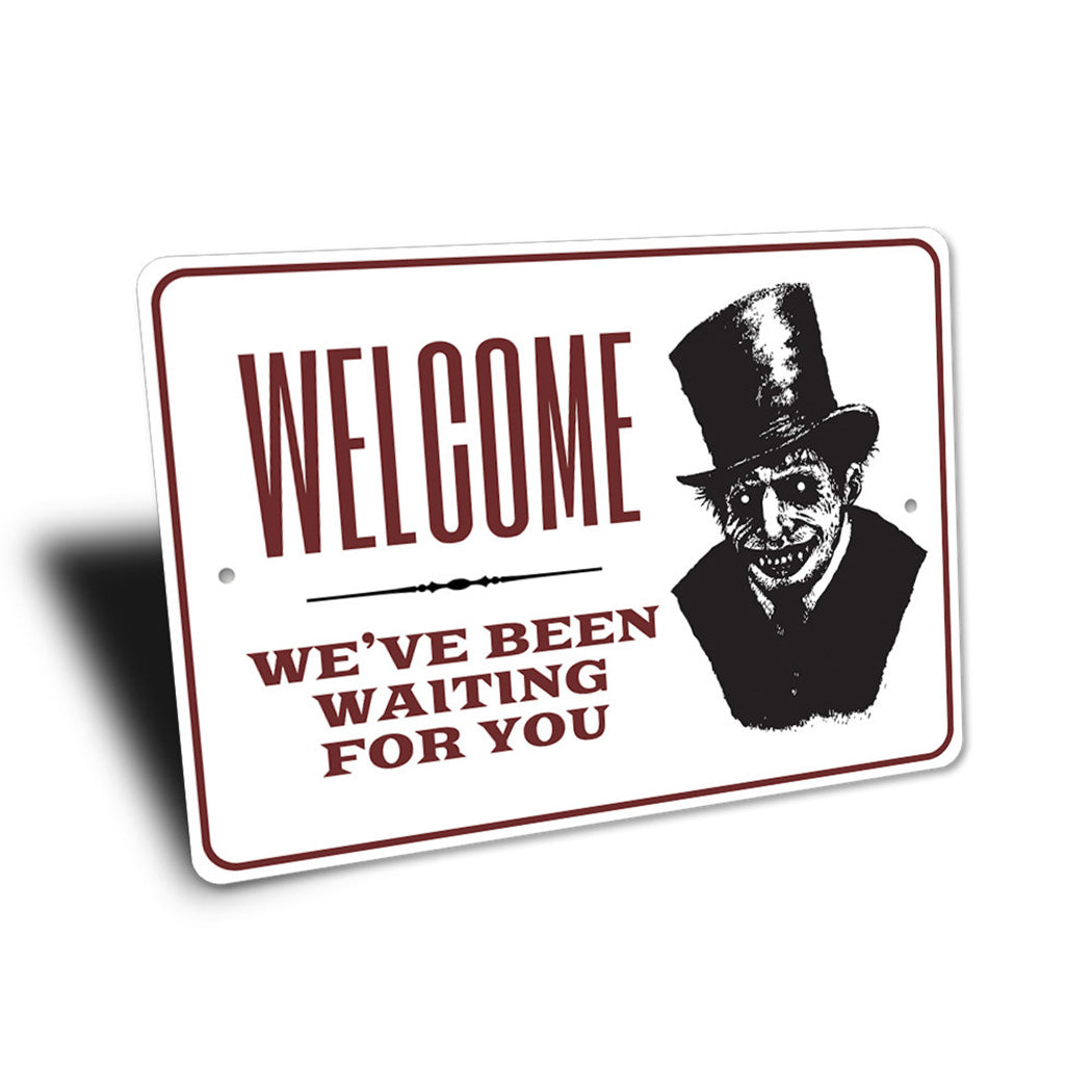 Haunted House Welcome Sign