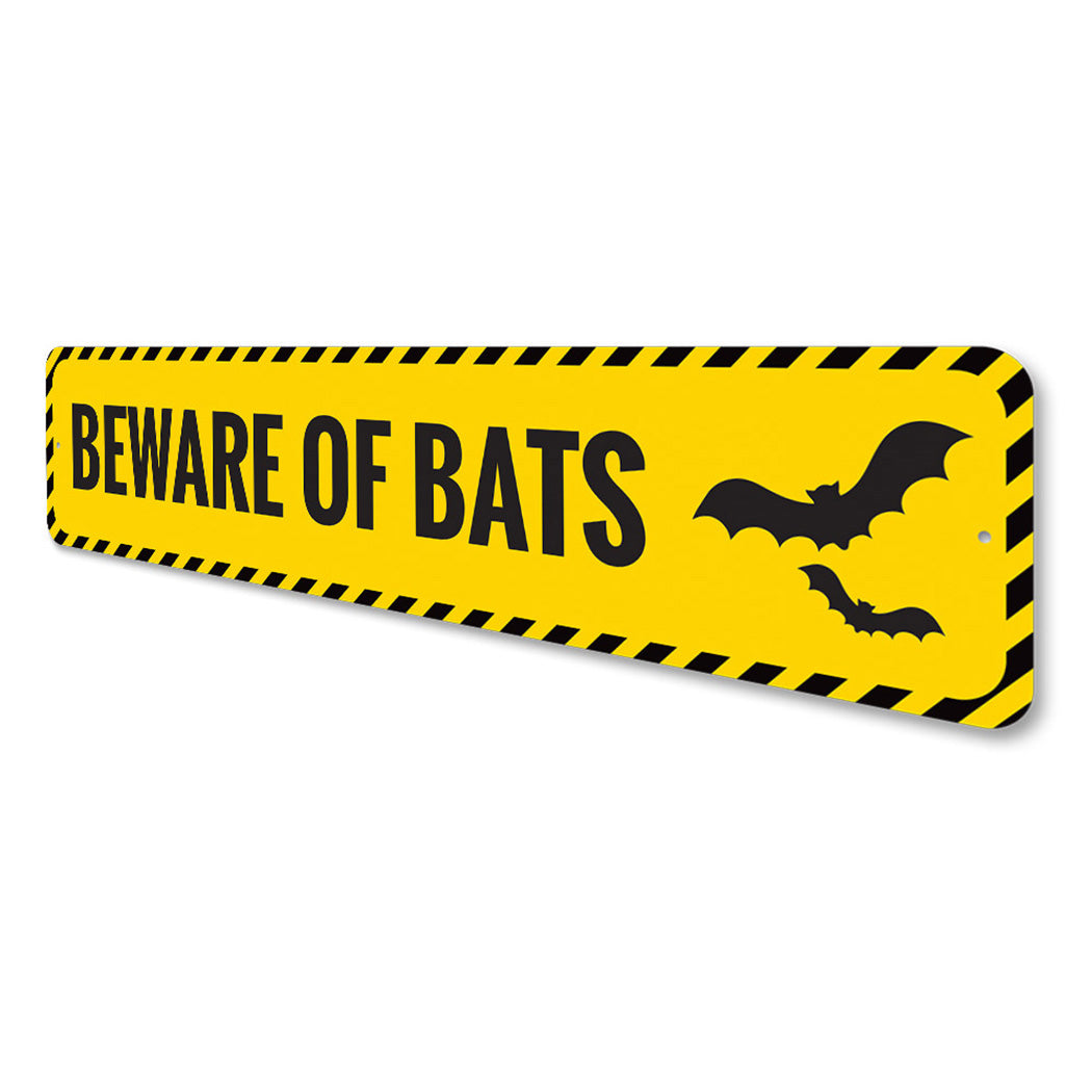 Beware of Bats Sign
