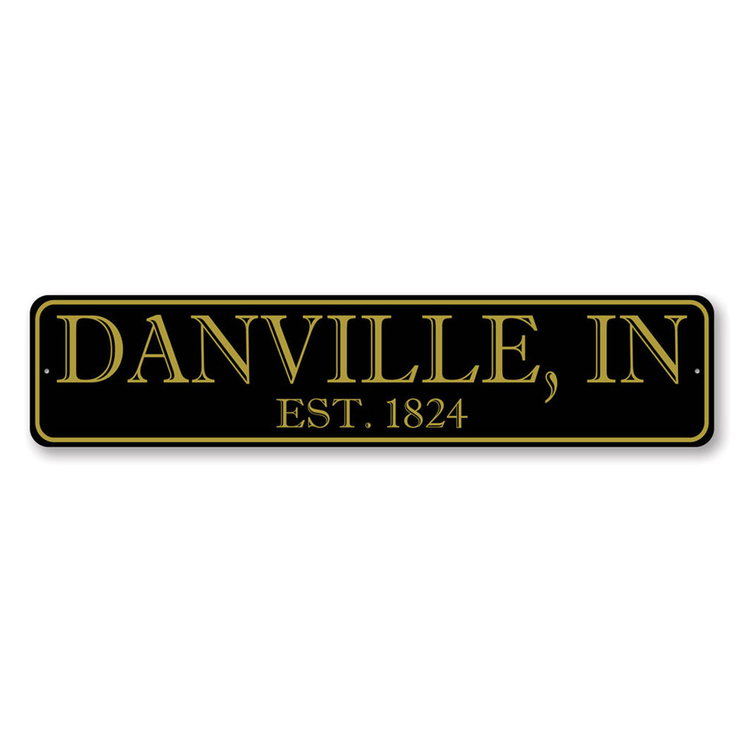 City State Established Year Sign
