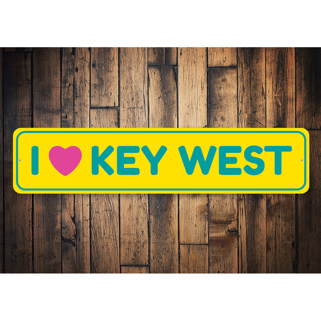 I Love Key West Sign