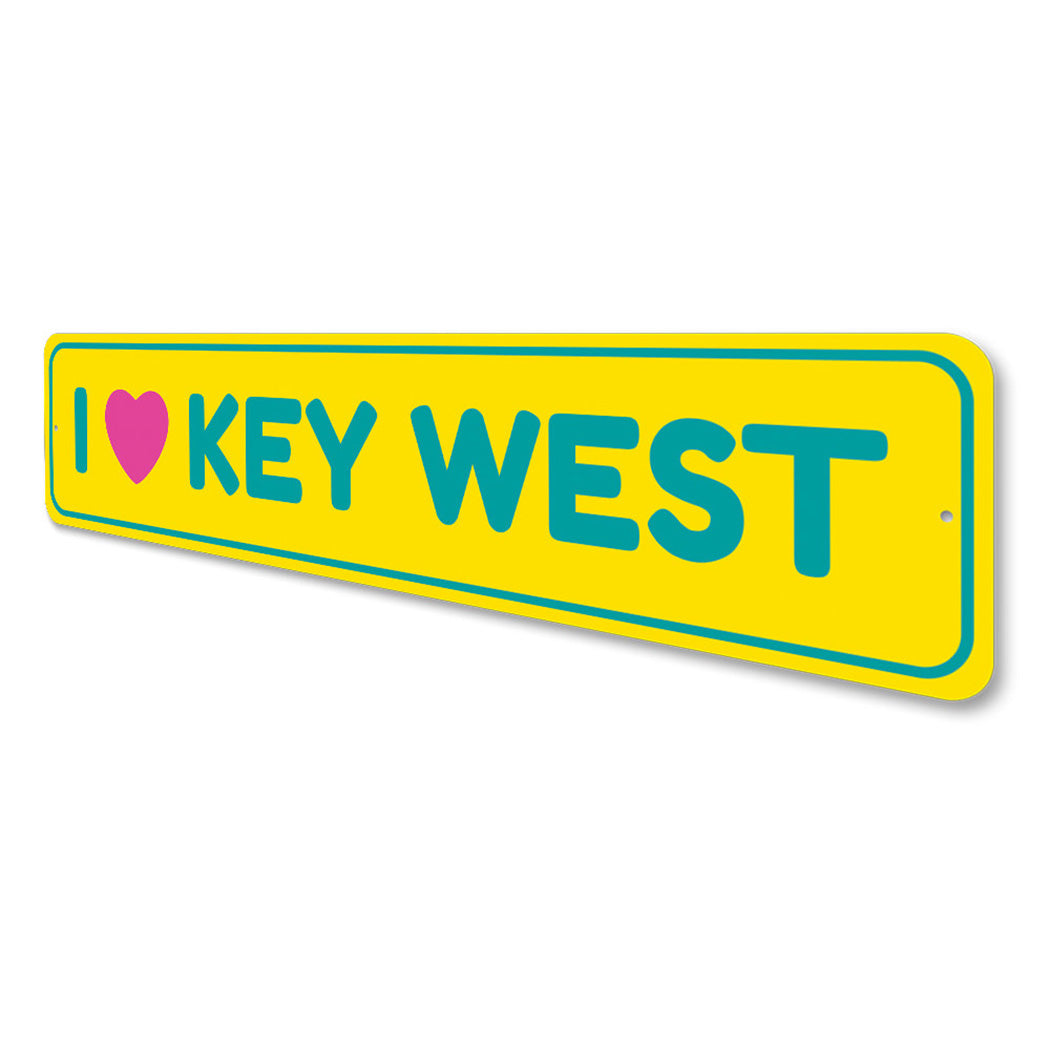 I Love Key West Sign