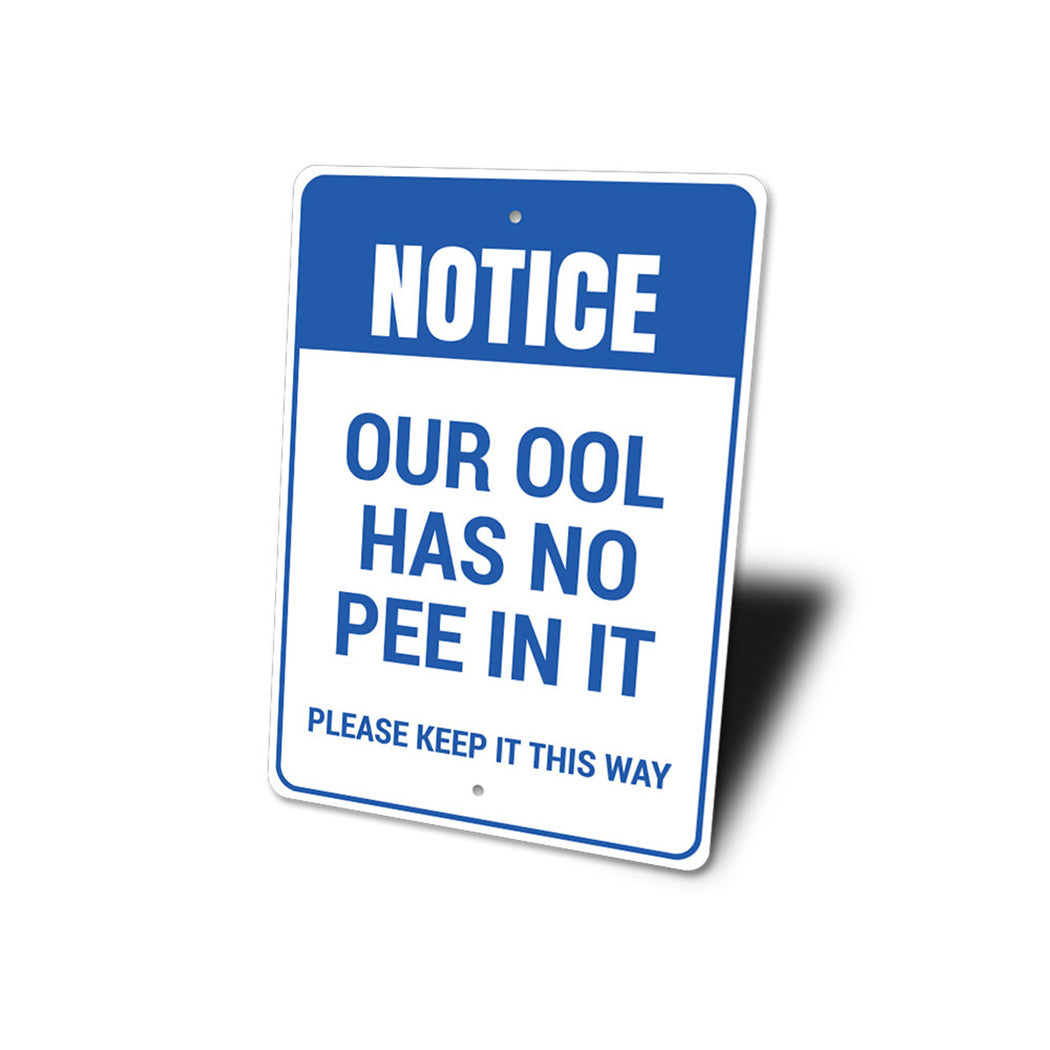 Witty Pool Sign