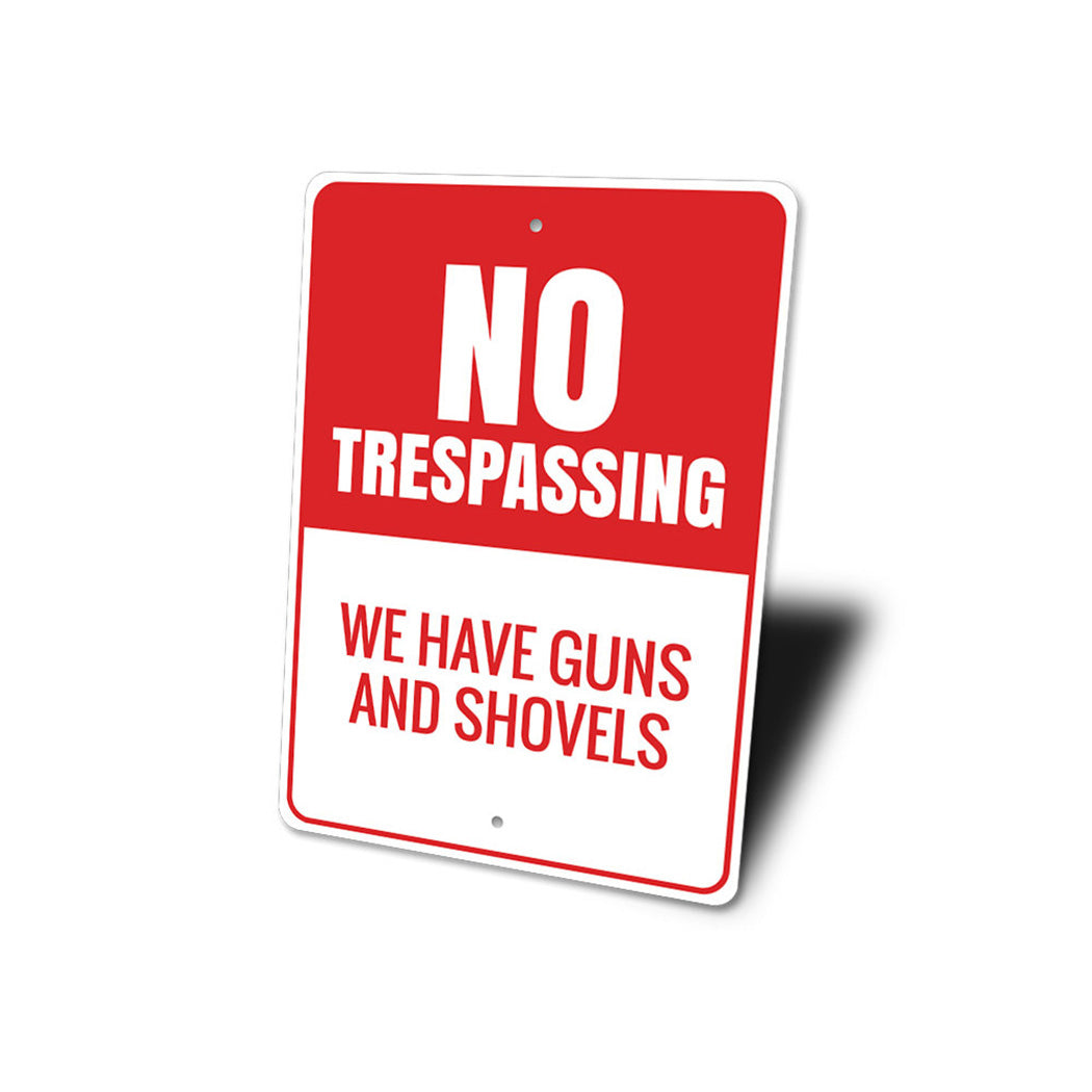 No Trespassing Home Sign
