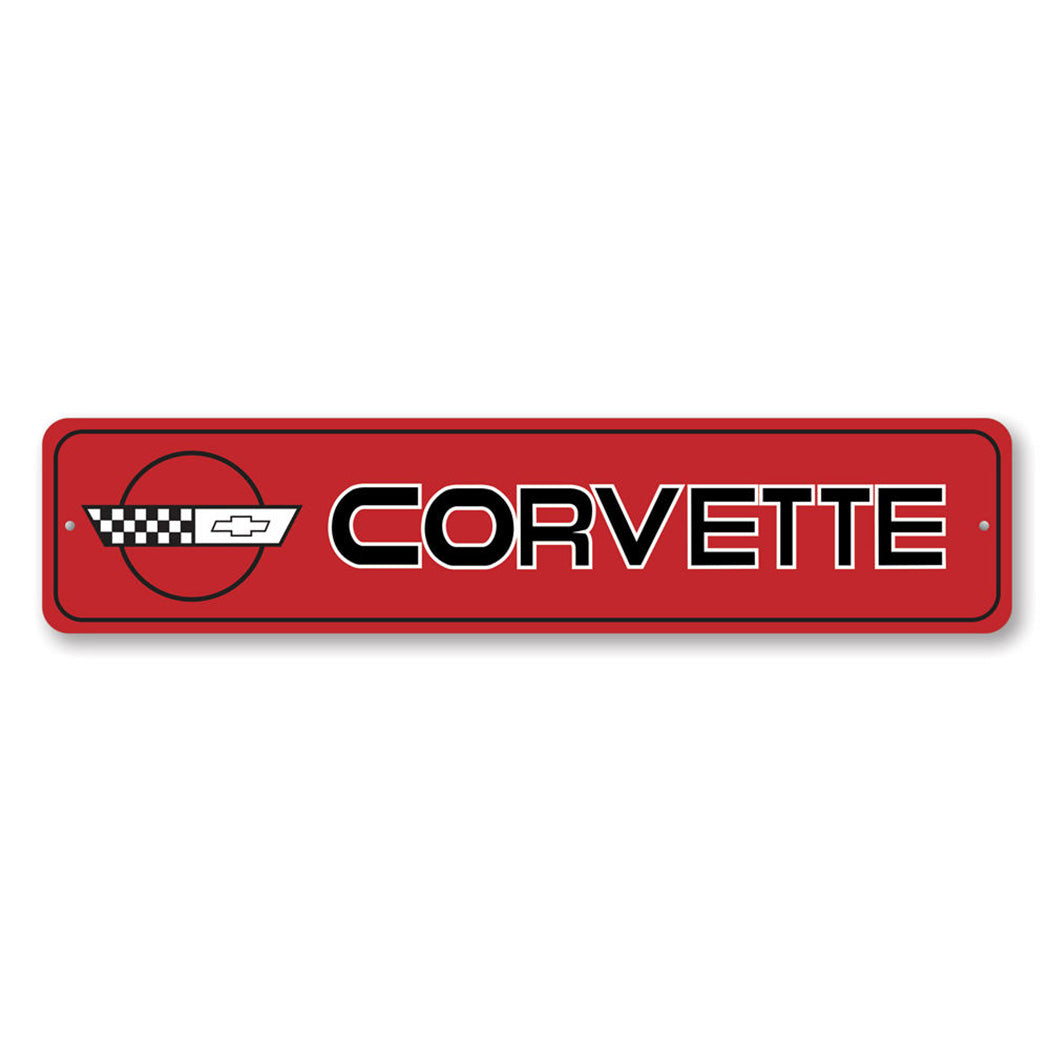 Corvette Metal Sign