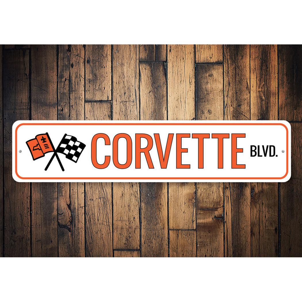 Corvette Street Sign