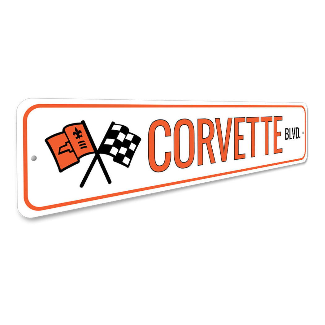 Corvette Street Sign