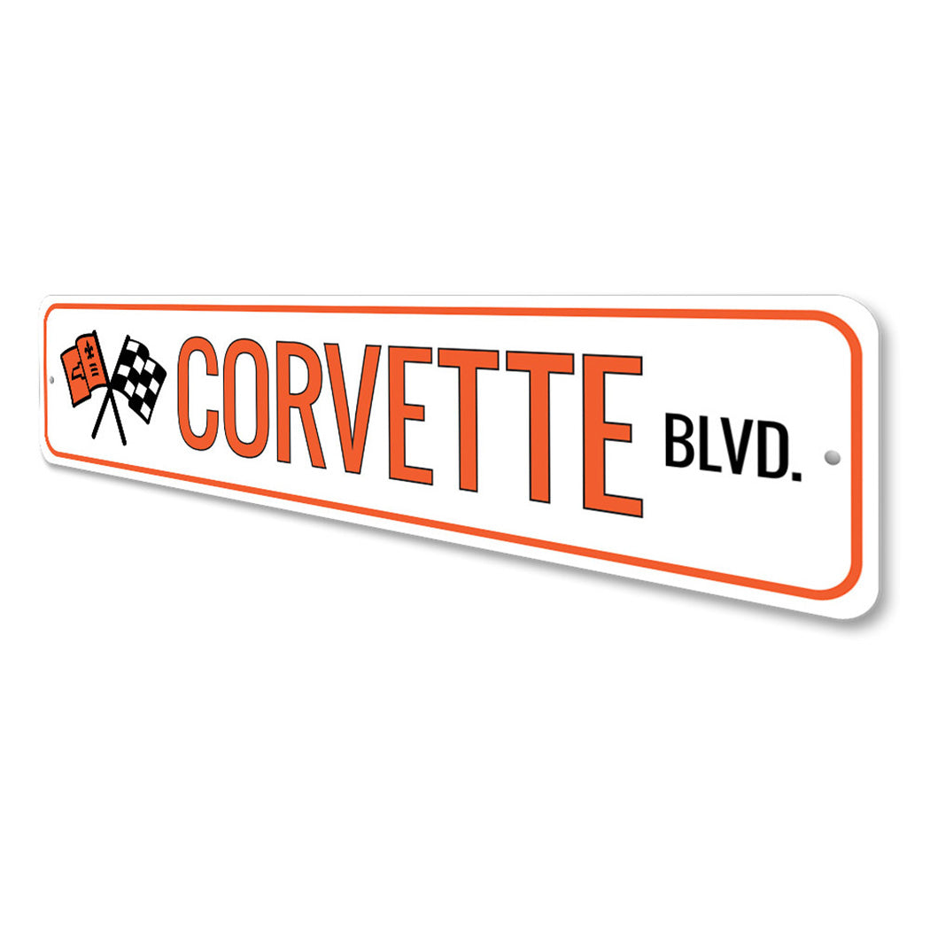 Corvette Street Sign