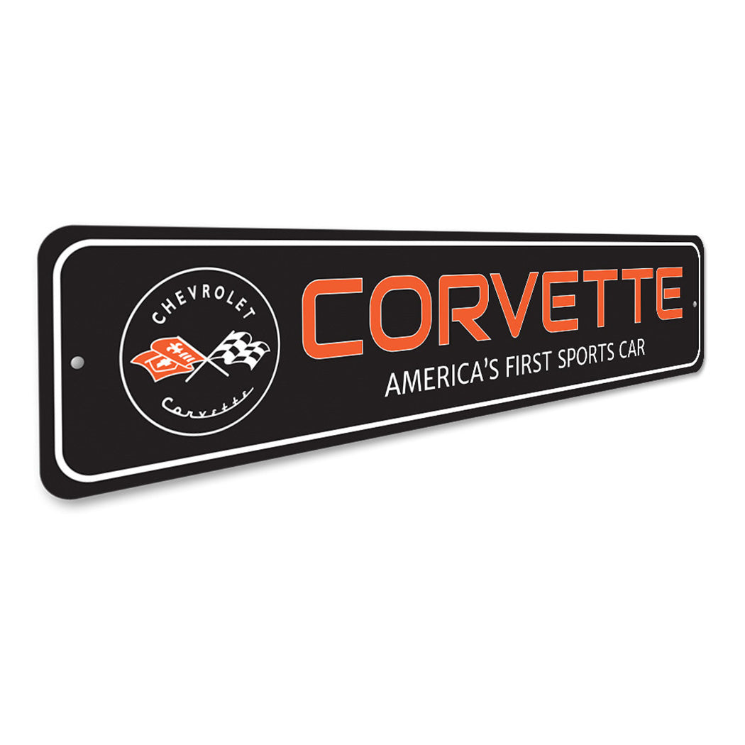 Corvette Sports Car Sign