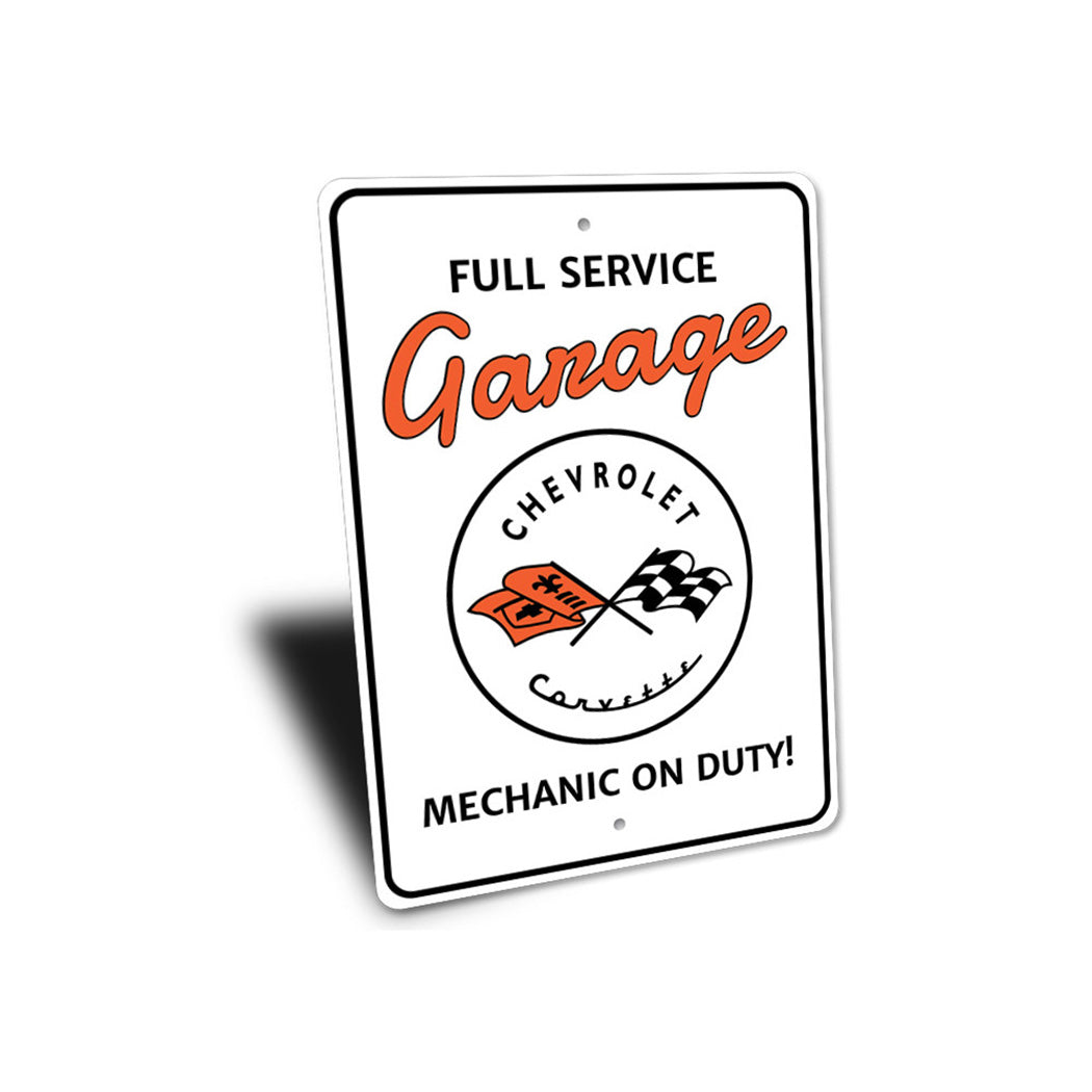 Full Service Corvette Garage Sign