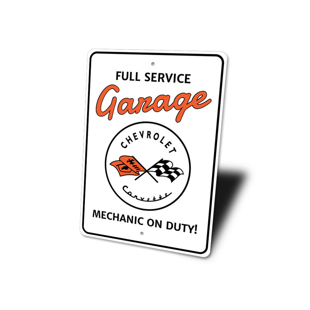 Full Service Corvette Garage Sign