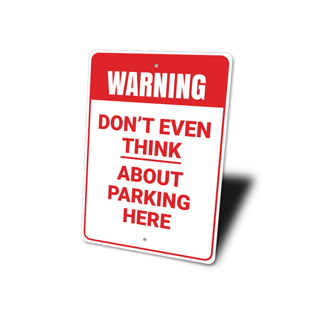 No Parking Warning Sign
