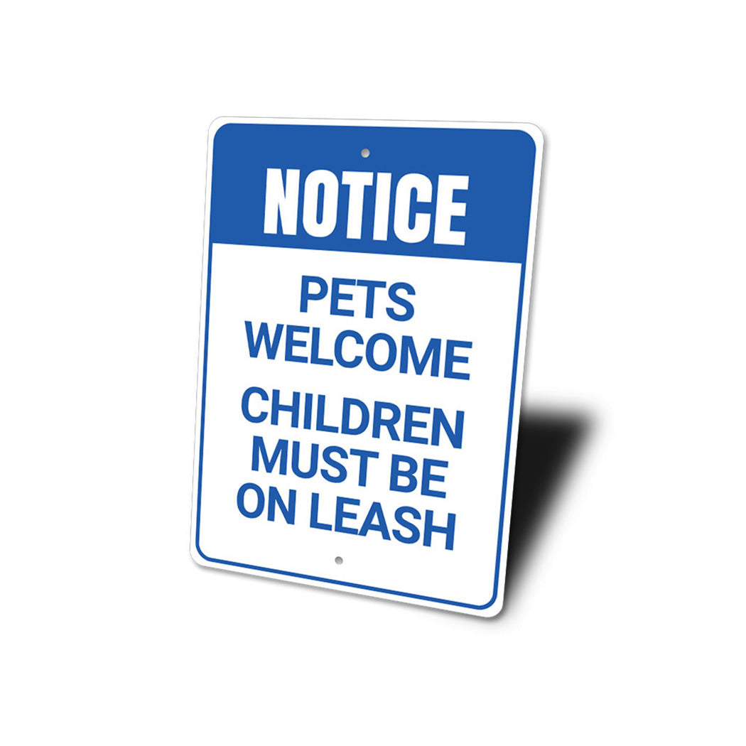 Pets Welcome Sign