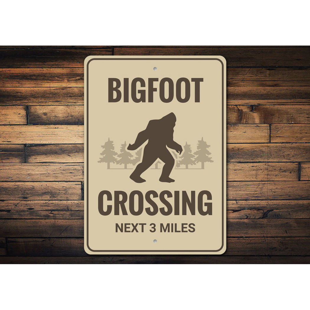 Bigfoot Crossing Sign