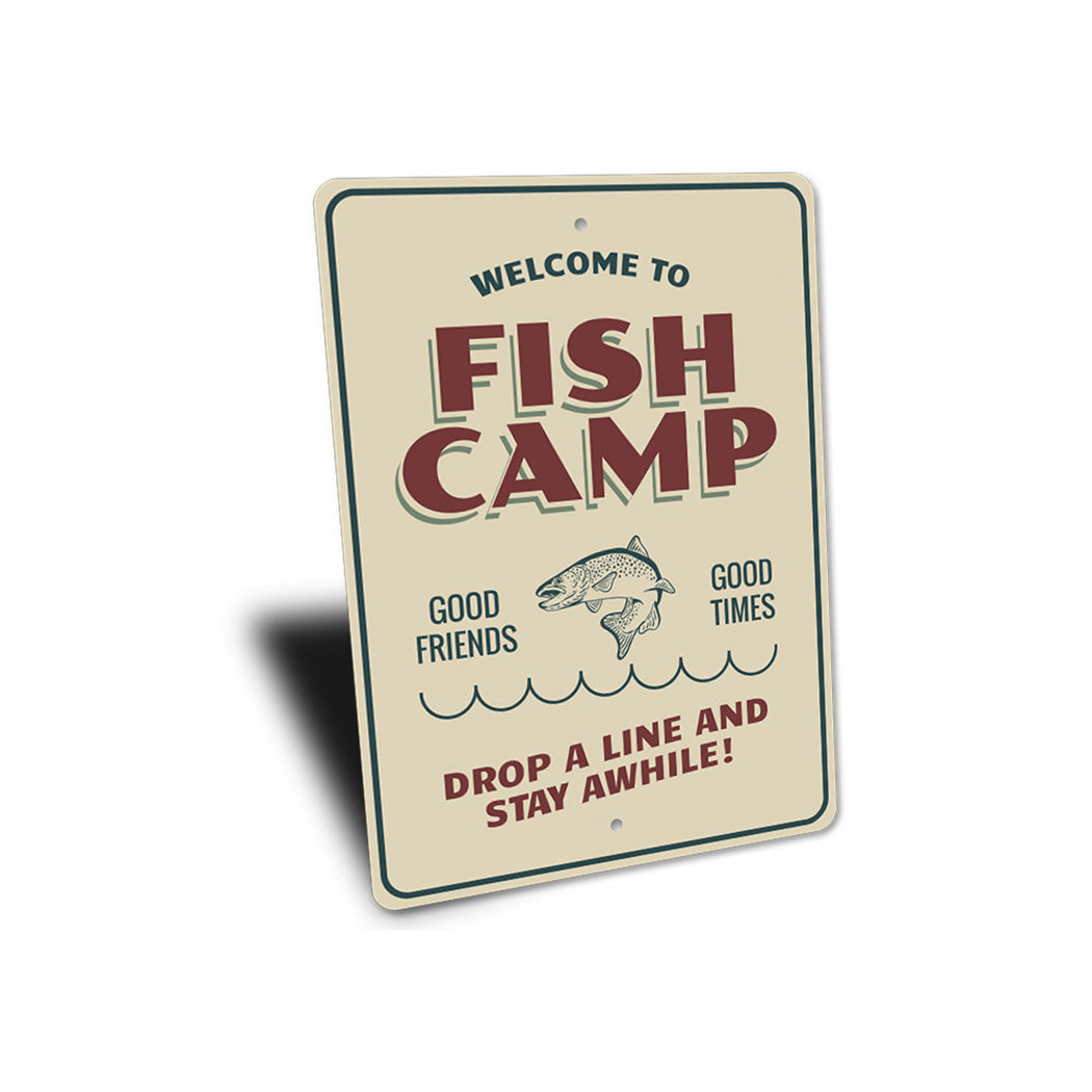 Fish Camp Welcome Sign