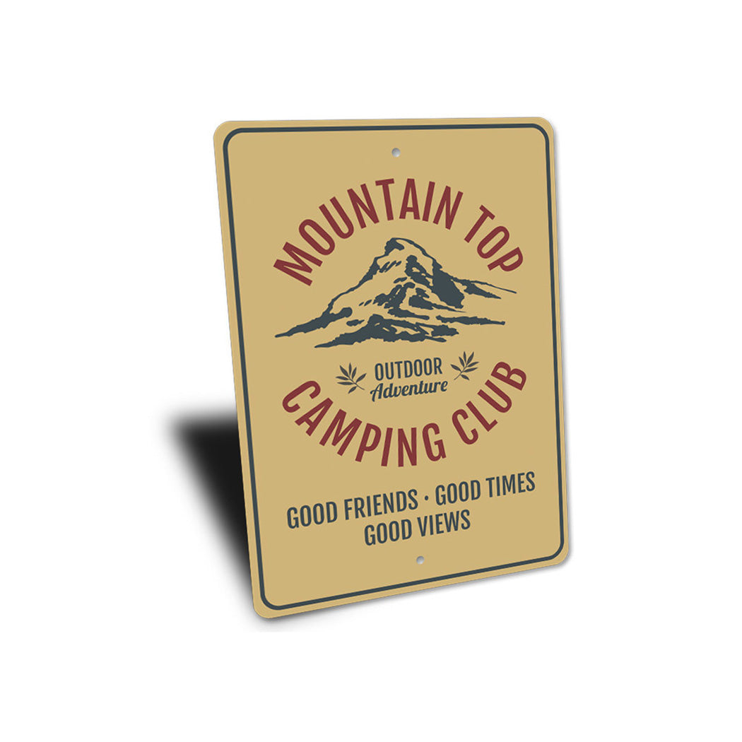 Mountain Top Camping Club Sign