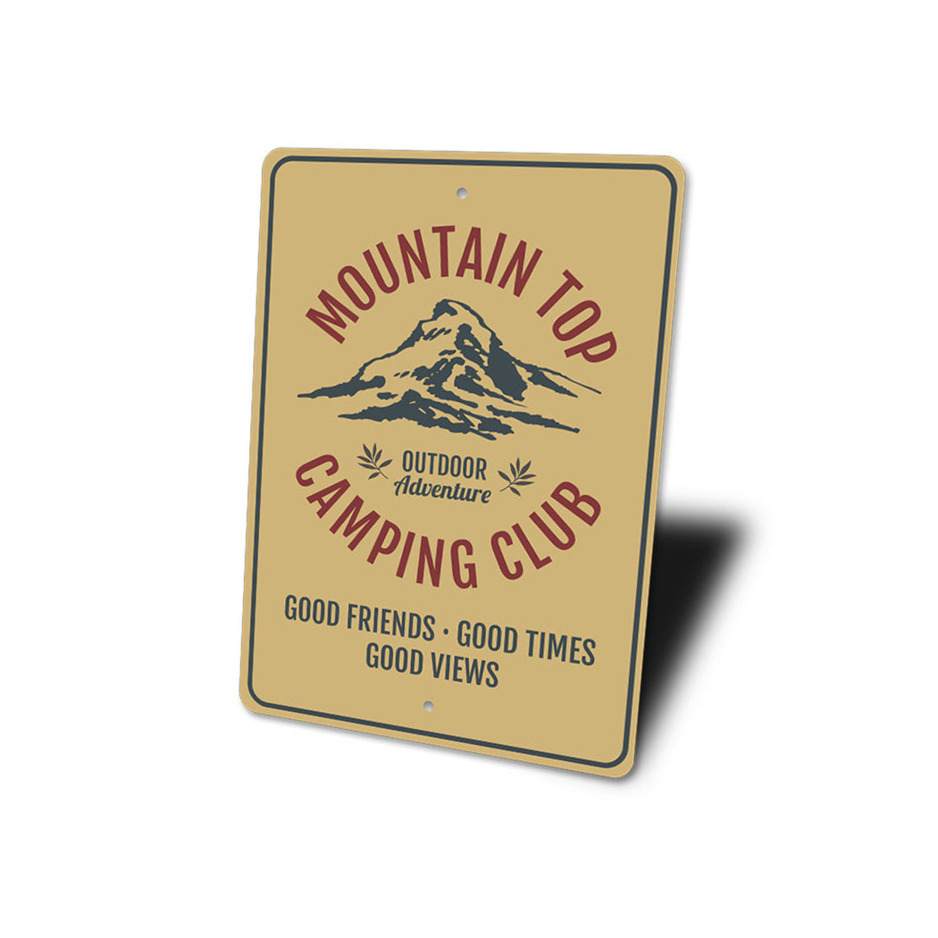 Mountain Top Camping Club Sign