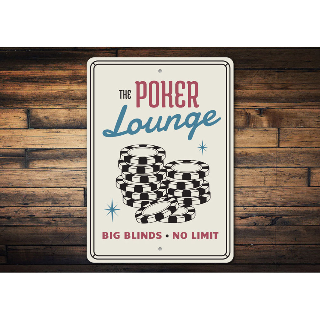 The Poker Lounge Sign