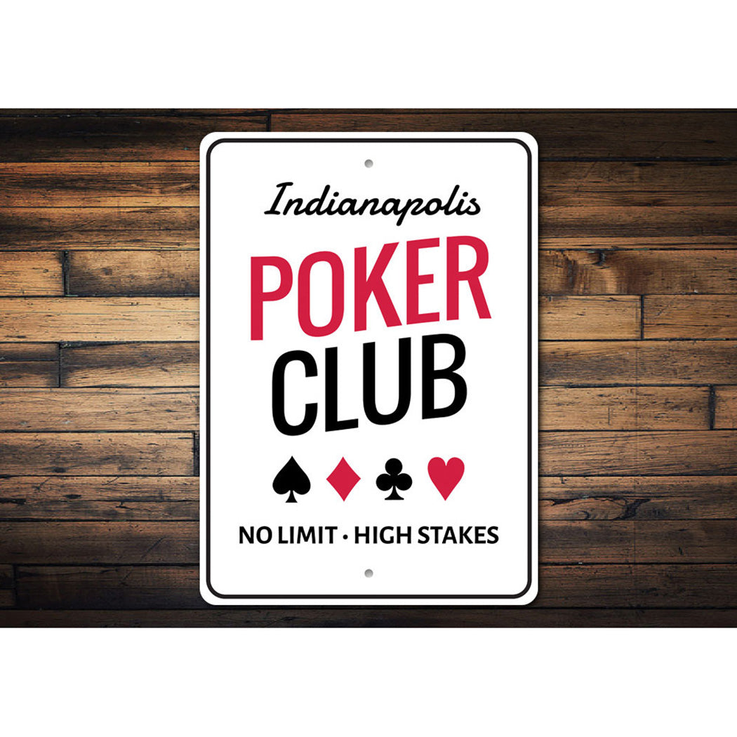 Poker Club Sign