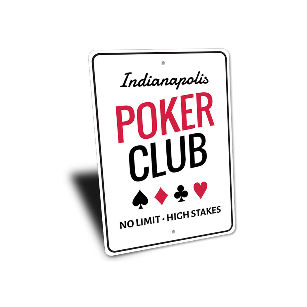 Poker Club Sign