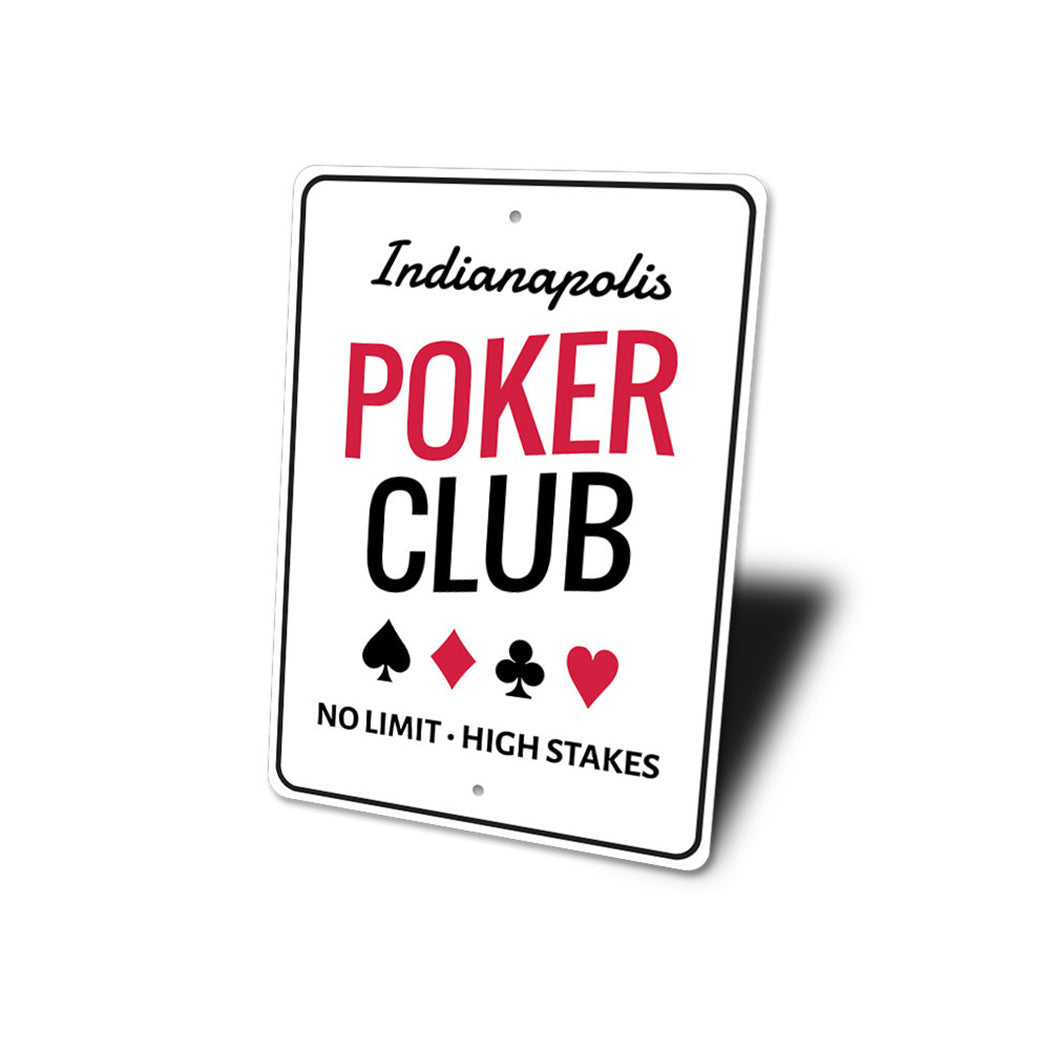 Poker Club Sign