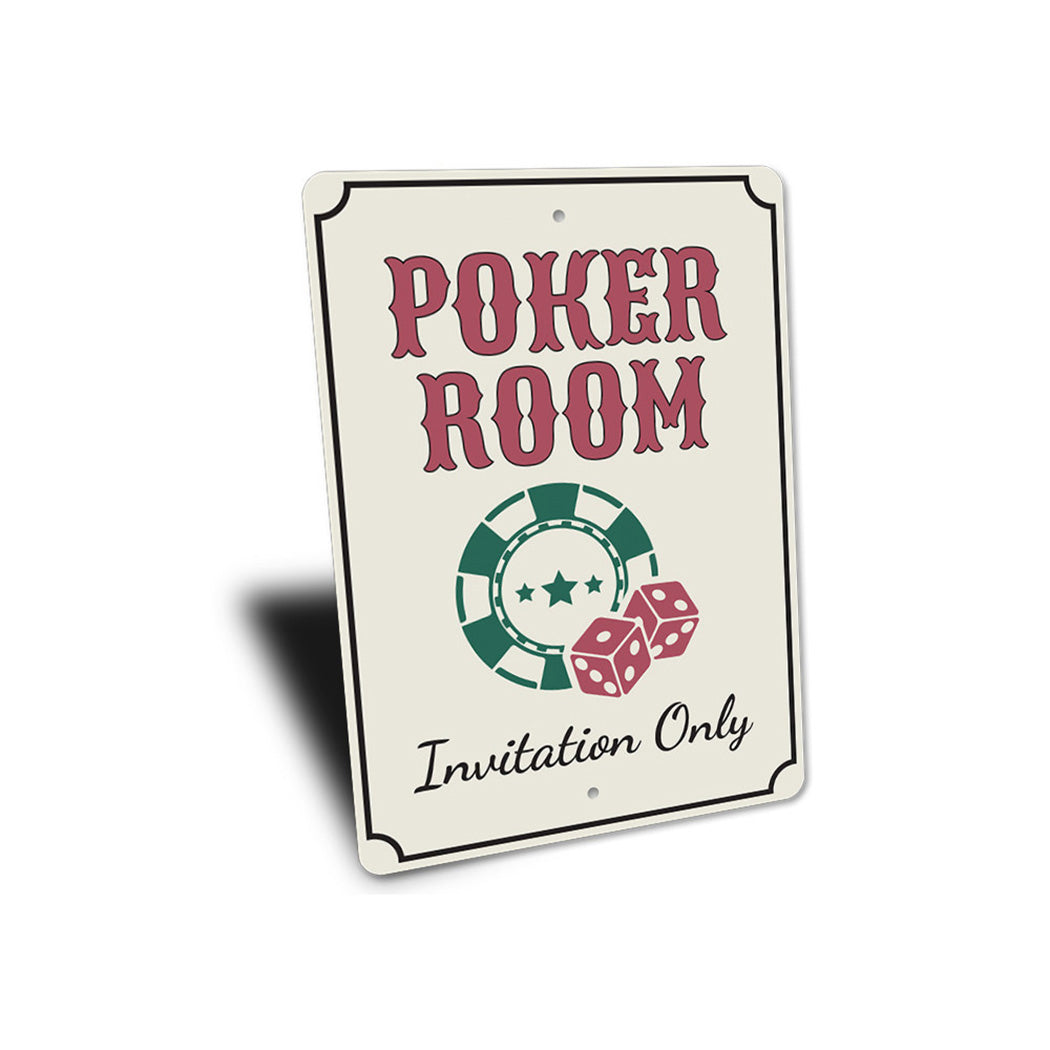 Poker Room Invitation Only Sign