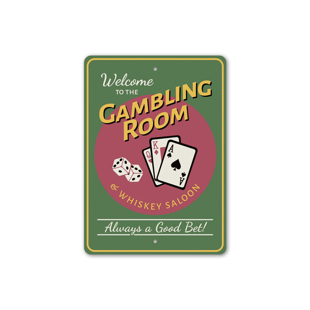 Gambling Room Sign