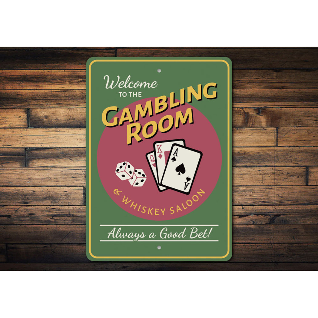Gambling Room Sign