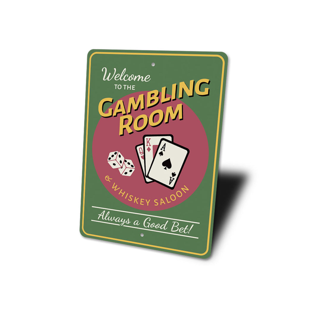 Gambling Room Sign