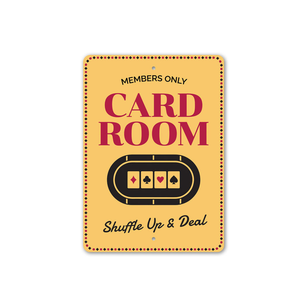 Card Room Sign