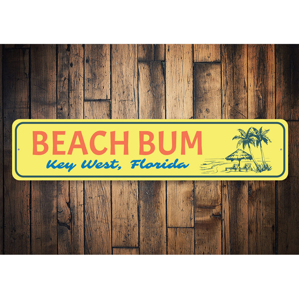 Beach Bum Key West Sign