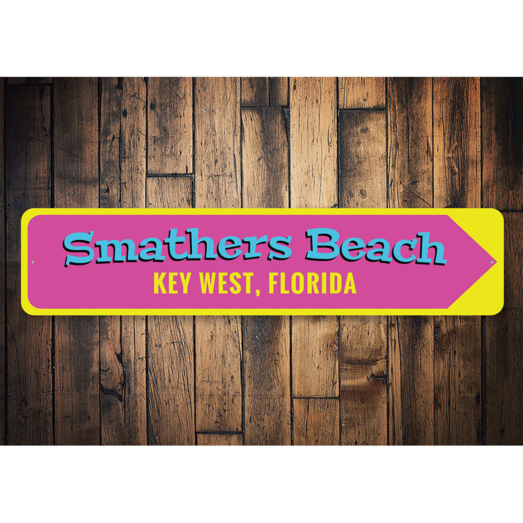Smathers Beach Key West Sign