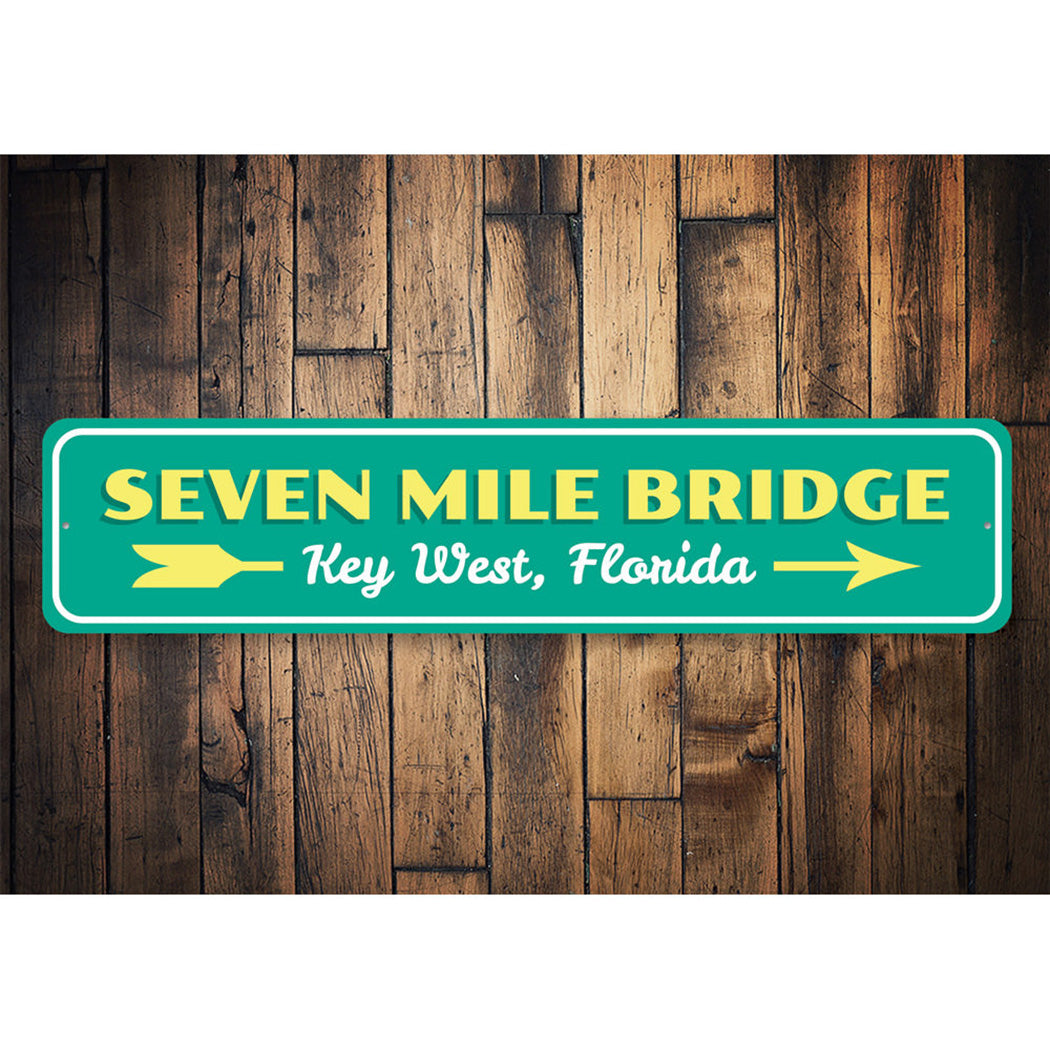 7 Mile Bridge Sign
