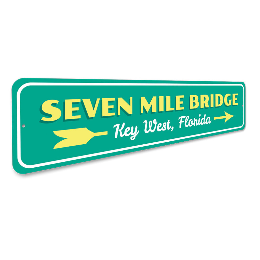 7 Mile Bridge Sign