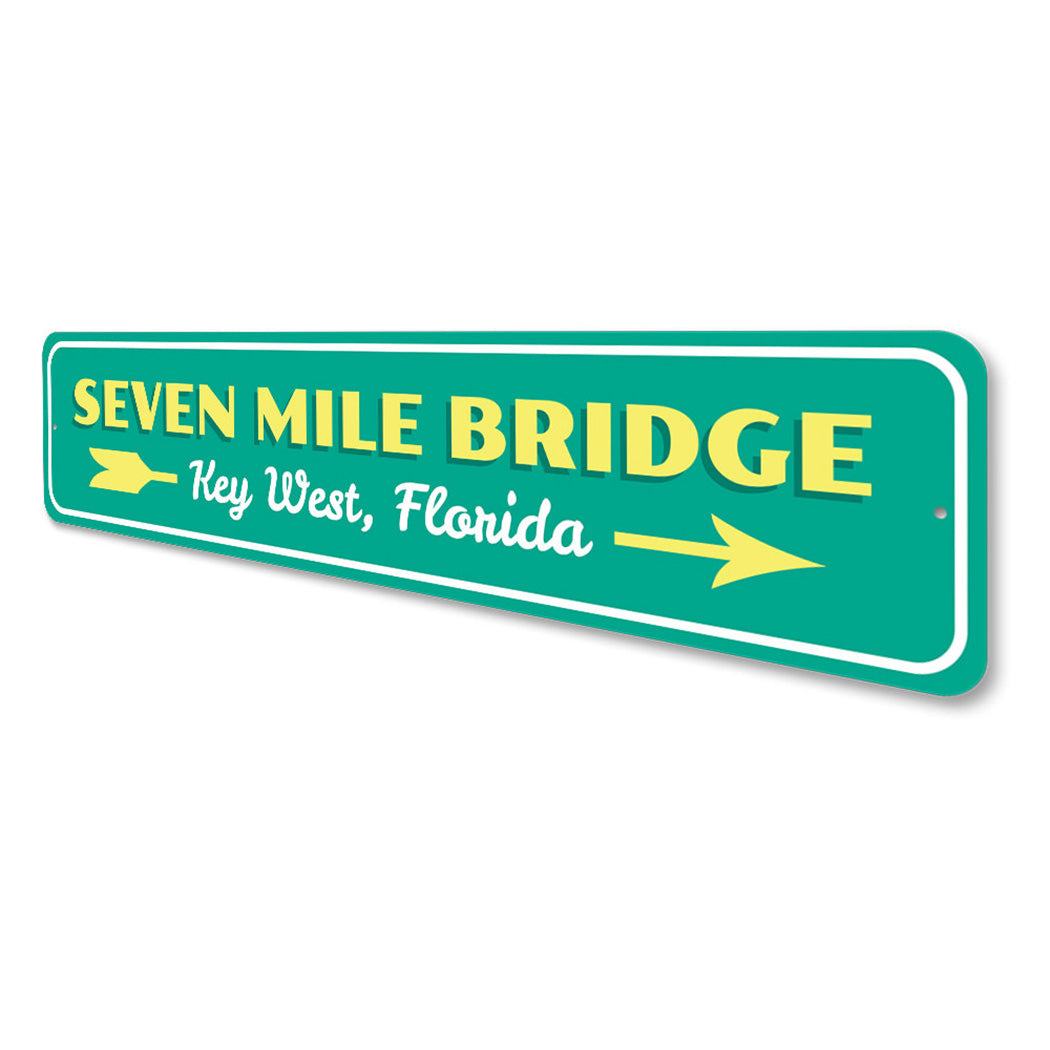 7 Mile Bridge Sign