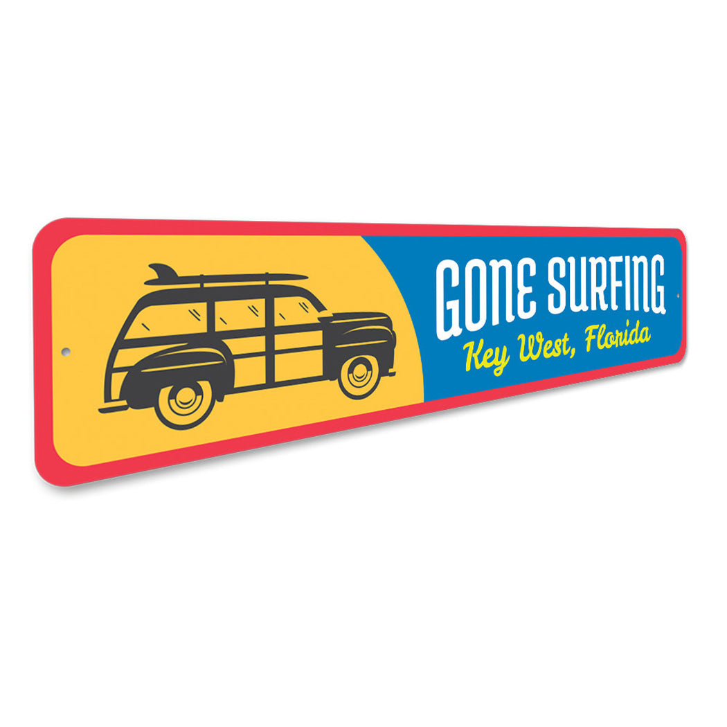 Gone Surfing Key West Sign
