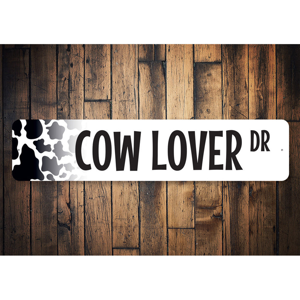 Cow Lover Street Sign