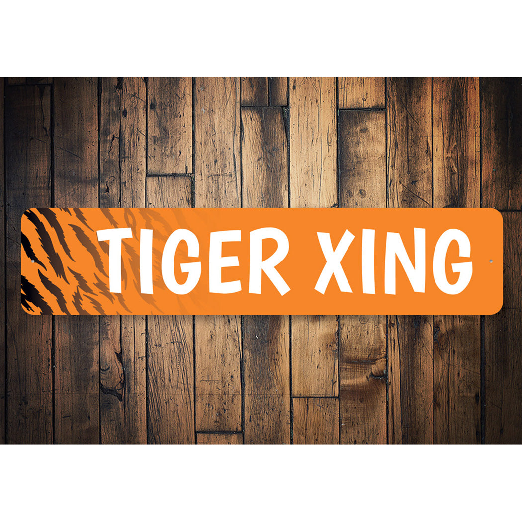 Tiger Crossing Sign
