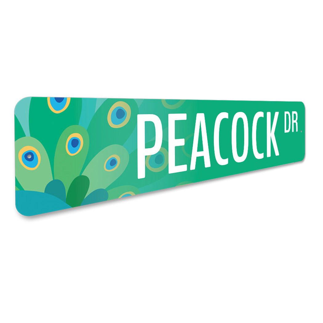 Peacock Street Sign