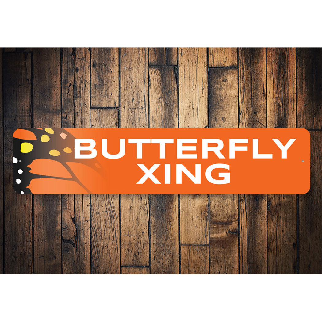 Butterfly Xing Sign