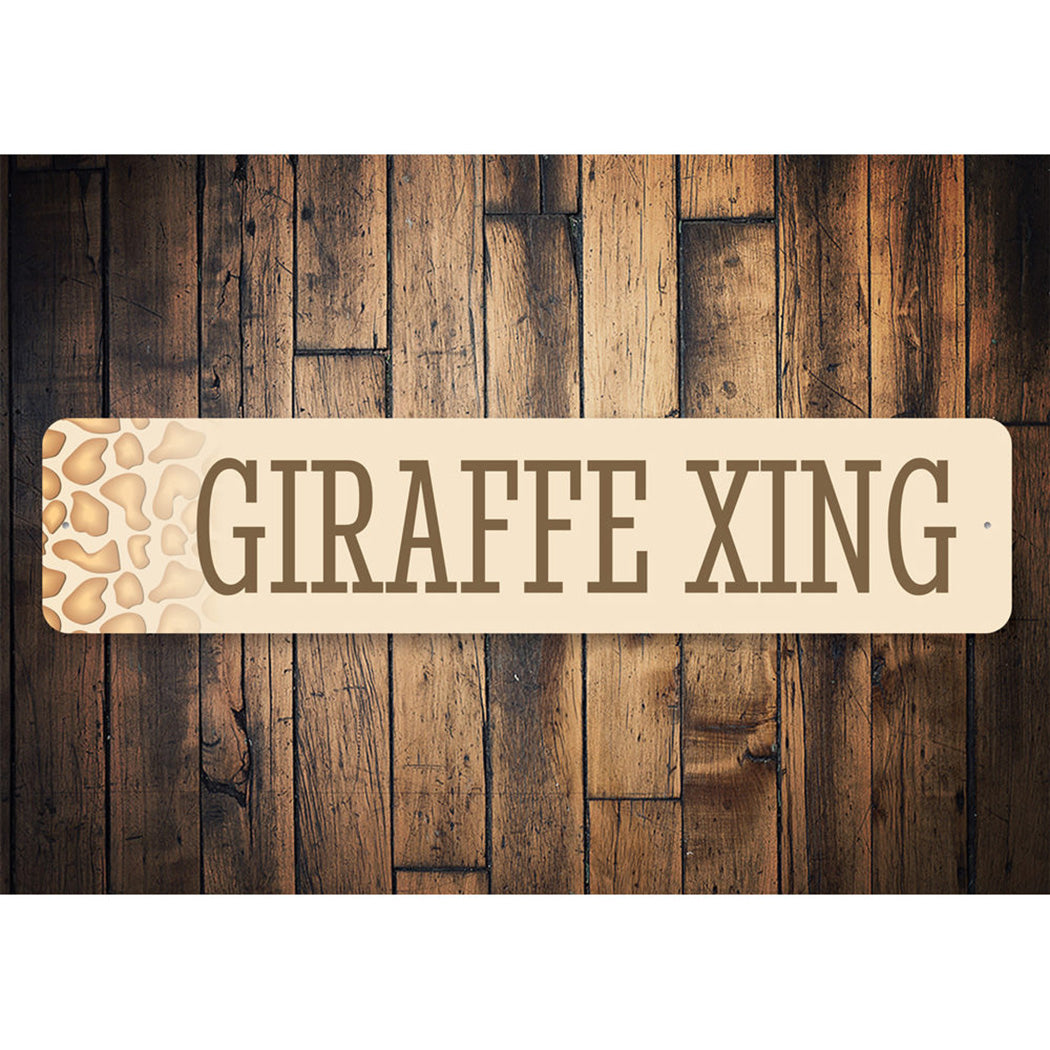 Giraffe Crossing Sign