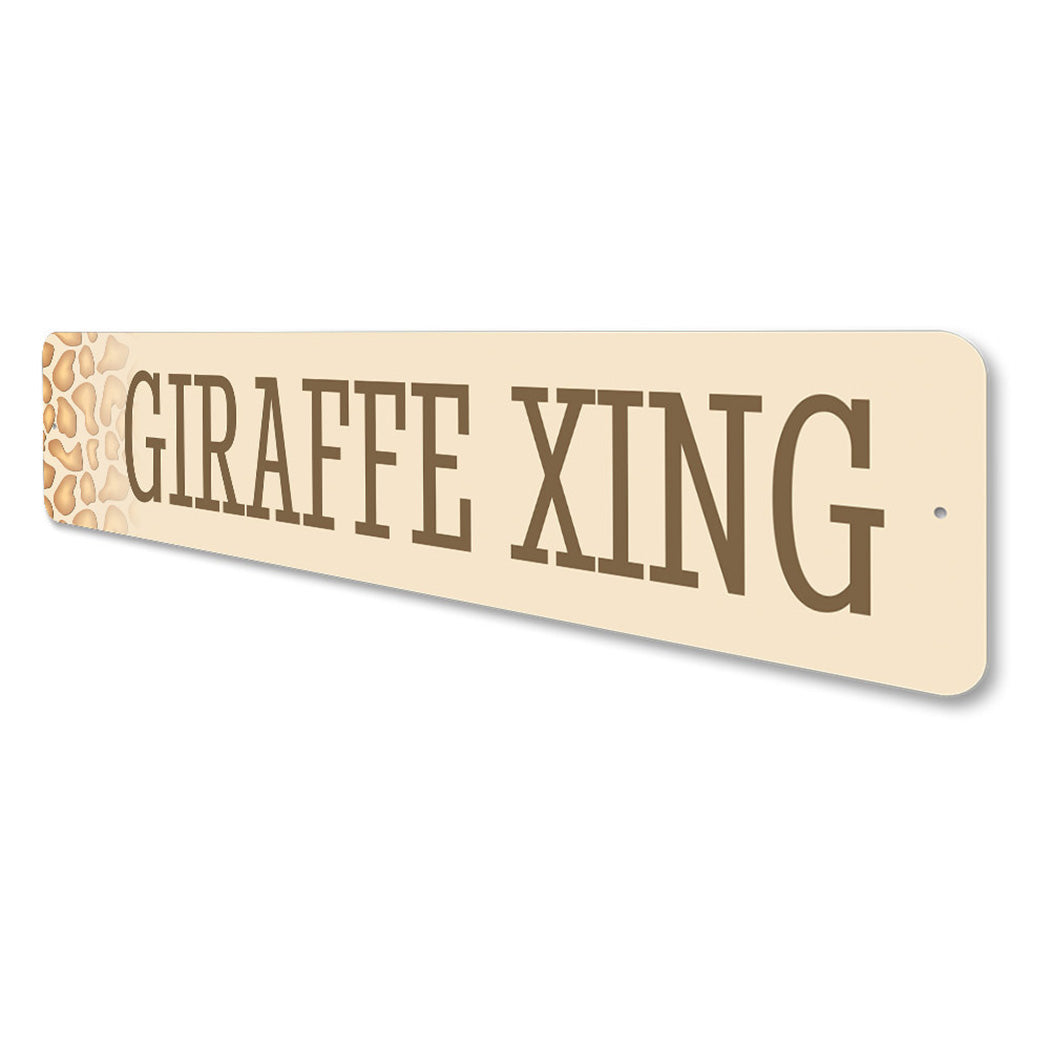 Giraffe Crossing Sign