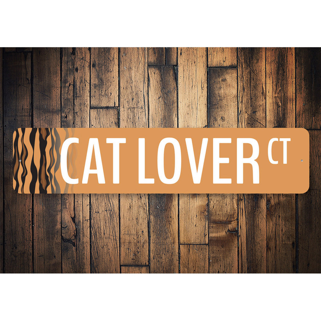Cat Lover Street Sign