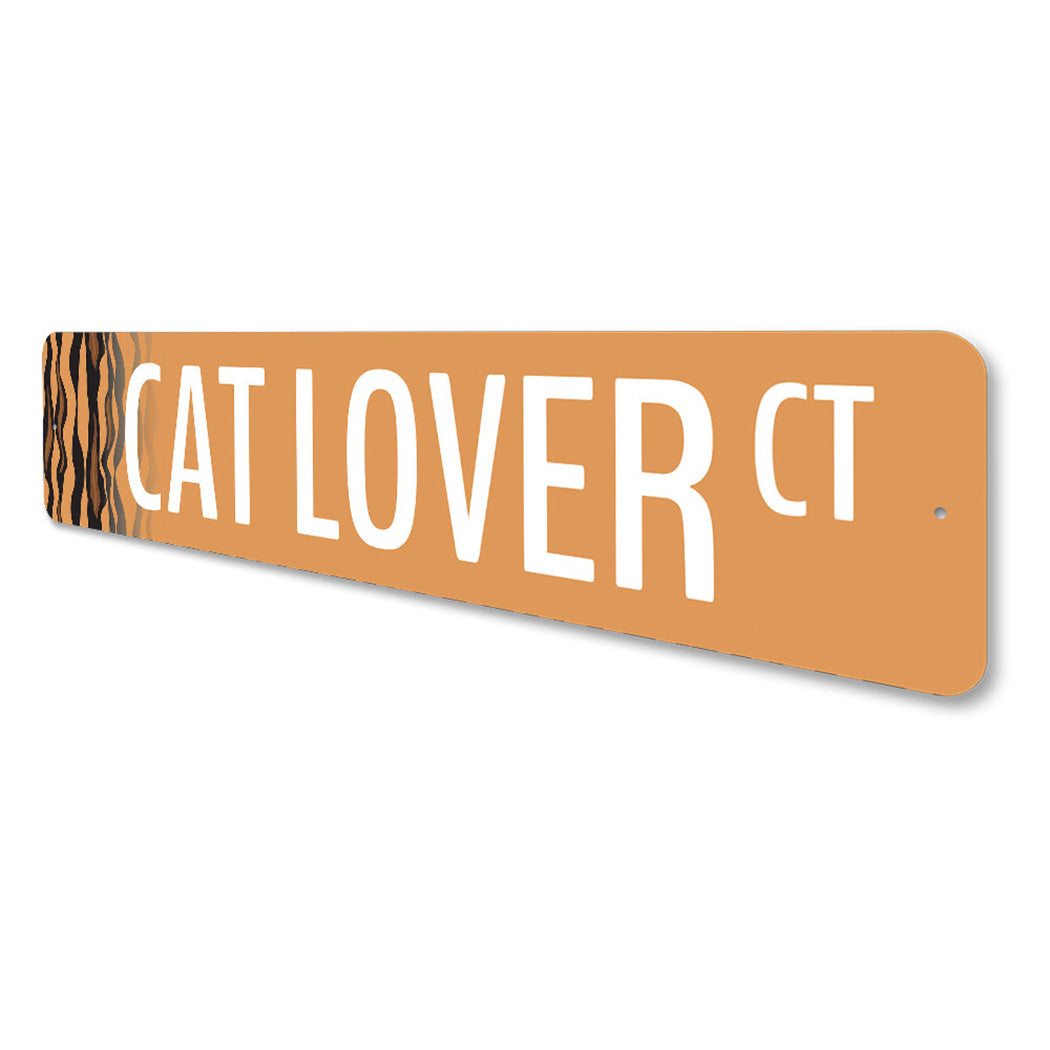 Cat Lover Street Sign