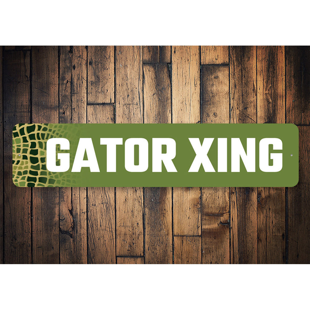Gator Crossing Sign