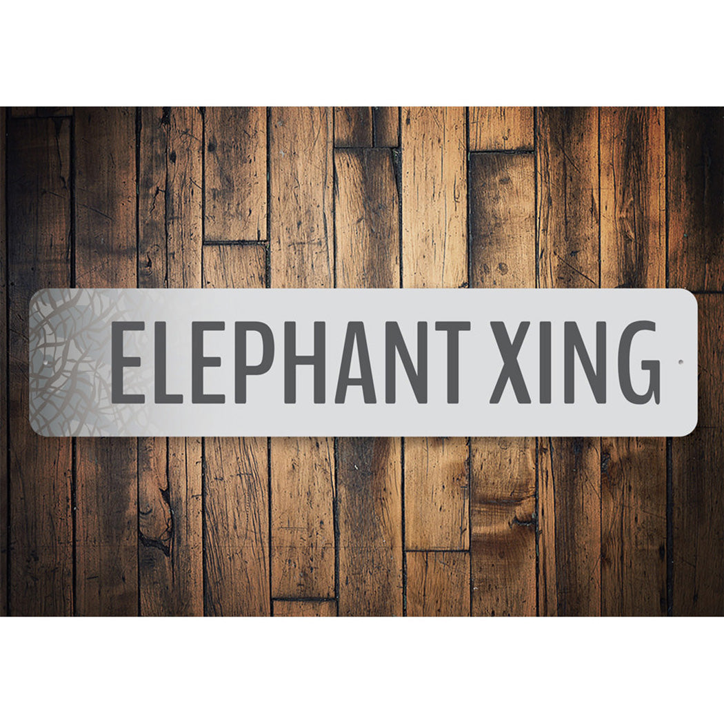 Elephant Crossing Sign