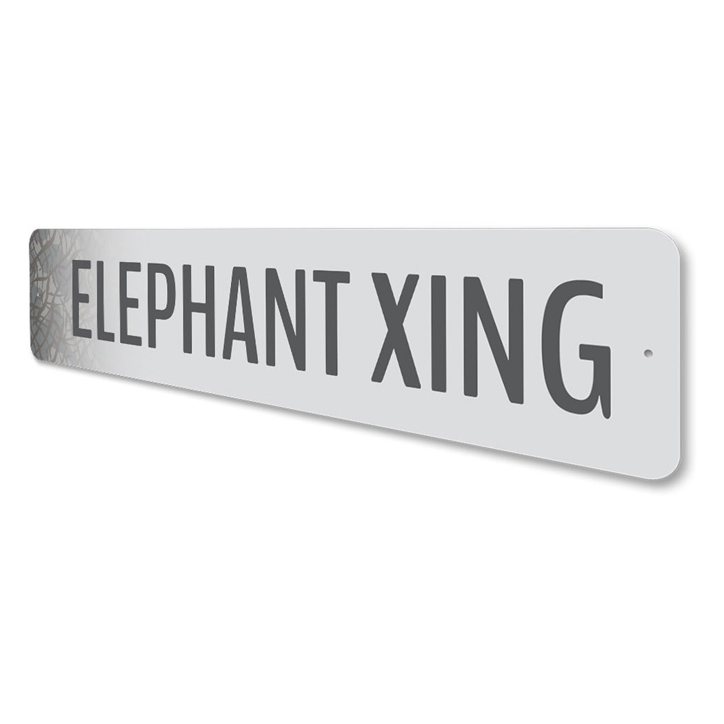 Elephant Crossing Sign