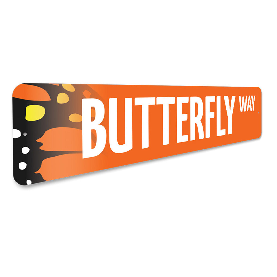 Butterfly Street Sign