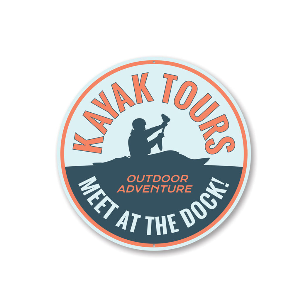 Kayak Tours Sign Aluminum Sign
